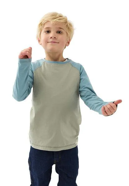 Band of Rascals Band of Rascals Raglan Longsleeve, Moos-arctic-blue, – Produktbild 2 von 4