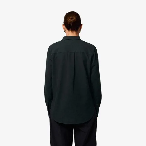 YTWOO YTWOO Damen-Oxford-Hemd aus Bio-Baumwolle, Schwarz, – Produktbild 2 von 2