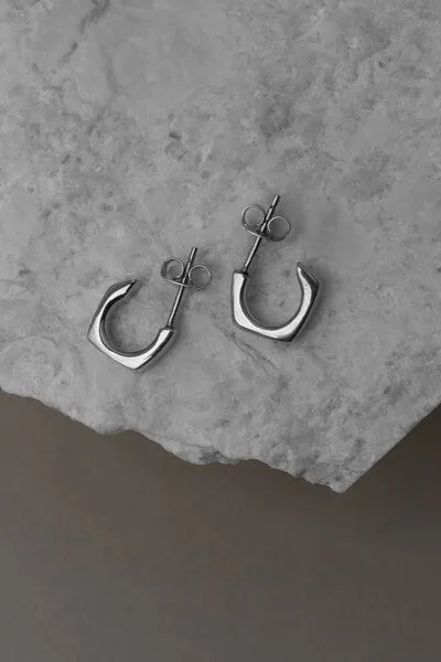 Jyoti - Fair Works Jyoti - Fair Works Ohrstecker Maani Messing/ Silber, Silber, – Produktbild 1 von 4