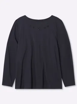 sheego sheego Langarmshirt tiefblau – Produktbild 1 von 1
