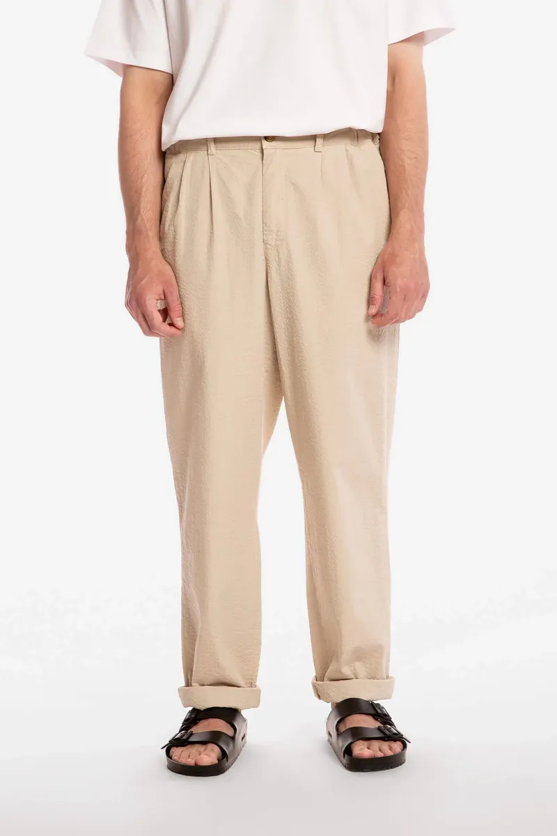 MATONA MATONA Herren vegan Hose Seersucker Sand, Beige, – Produktbild 2 von 2