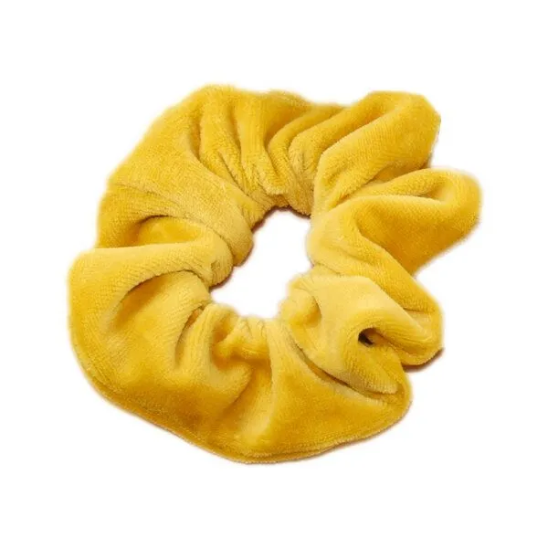 Frija Omina Frija Omina Scrunchies Nickisamt einzeln - Haargummi, Senf (gelb), – Produktbild 1 von 1