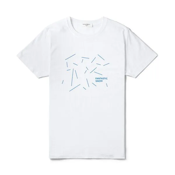 FANTASTIC REALITY STUDIOS Fantastic Reality Studios Fantastic Snow T-Shirt – Bio-Baumwolle, Unisex, Weiss, – Produktbild 1 von 4