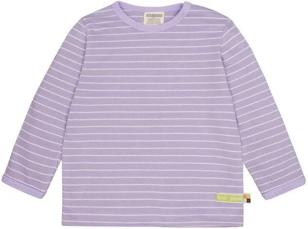 loud + proud loud + proud Babys & Kinder Shirt Streifen, GOTS-zertifiziert, Lilac(lila), – Produktbild 1 von 1