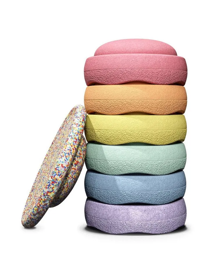 Stapelstein® Stapelstein® Rainbow Set pastel Ø 27,5cm, H: 12cm, Ø 35,5cm, H: 8,4cm – Produktbild 6 von 8