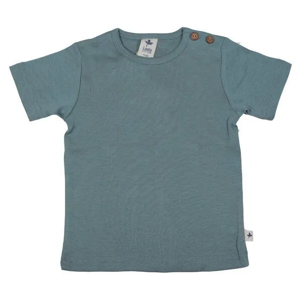 Leela Cotton Leela Cotton Kinder T-Shirt Bio Baumwolle, Taubenblau, – Produktbild 1 von 1