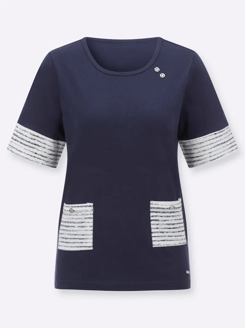 Witt Kurzarmshirt marine, Marine, – Produktbild 1 von 2