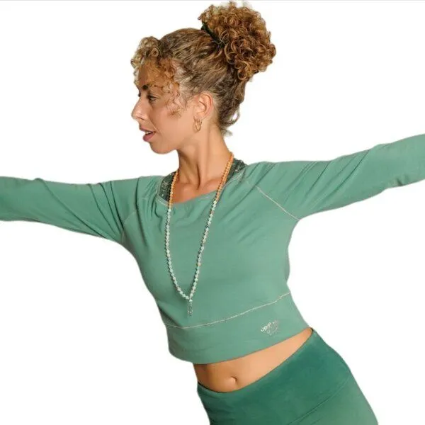 The Spirit of OM The Spirit of OM Yoga Longsleeve, Green, – Produktbild 3 von 3