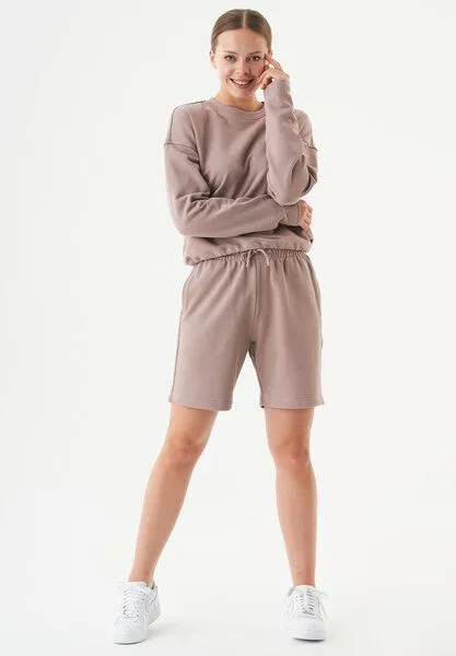 ORGANICATION ORGANICATION Damen ESSENTIALS-SHEYMA- Shorts aus Bio-Baumwolle, Mocha, – Produktbild 2 von 3