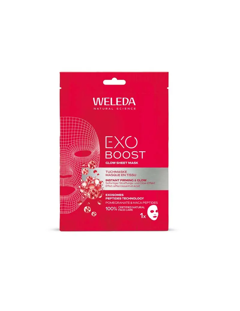 Weleda Weleda Exo Boost Firm & Lift Tuchmaske Granatapfel – Produktbild 2 von 2