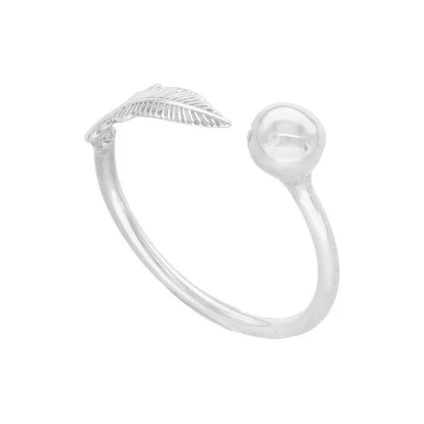 pakilia pakilia Silber Ring Feder Kugel Fair-Trade und handmade – Produktbild 2 von 4