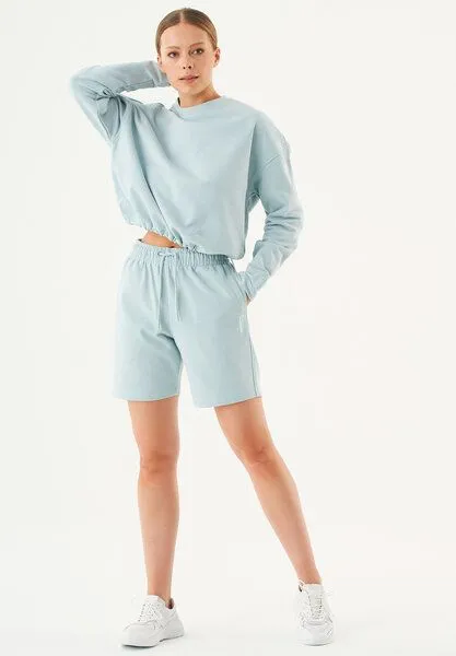 ORGANICATION ORGANICATION ESSENTIALS-SEDA- Sweatshirt aus Bio-Baumwolle, Mint blue, – Produktbild 2 von 4
