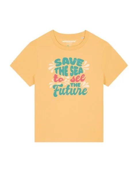 watapparel watapparel T-Shirt Frauen Save the sea, Blue, – Produktbild 1 von 4
