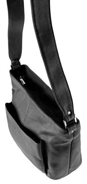 Alpenleder Alpenleder Umhängetasche GRAZ, Schwarz, – Produktbild 3 von 4