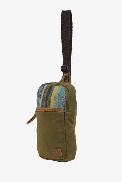 Dragolina Dragolina Crossbody Tablettasche Faun W. mit Webstoff der Pwo Karen, Moosgrün (hellgrün), – Produktbild 2 von 4