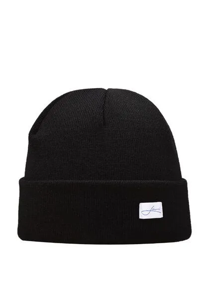Lou-i Lou-i Kindermütze mit Umschlag Merinowolle Beanie, Schwarz, – Produktbild 3 von 3