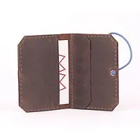 monday market monday market Lederportemonnaie Isaac aus Pull-Up-Leder, Braun, – Produktbild 1 von 1