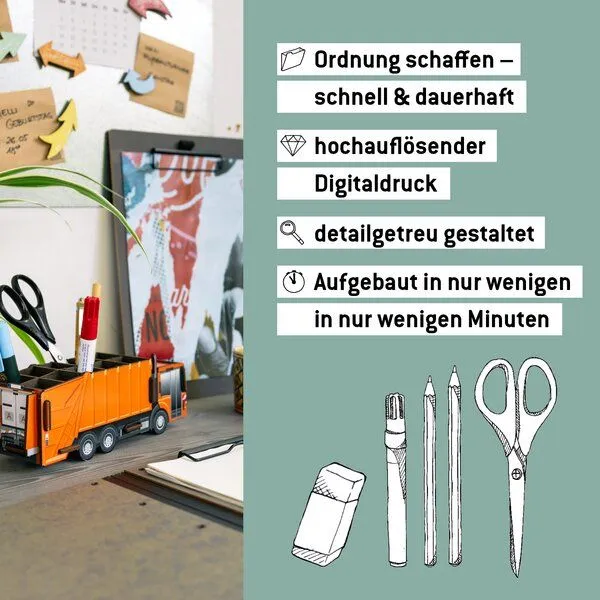 WERKHAUS WERKHAUS Stiftebox Müllauto – Produktbild 5 von 5