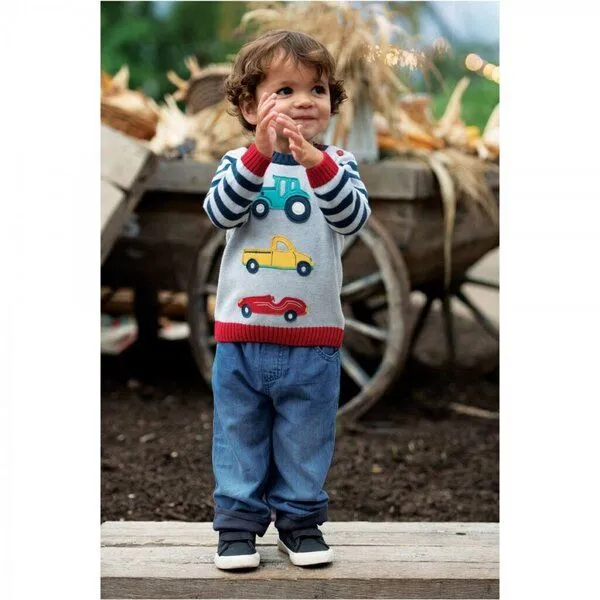 Frugi Frugi Jeanshose Denim mit Innenfutter in blau – Produktbild 2 von 3