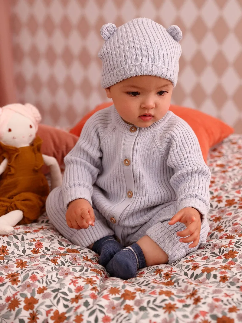 Vertbaudet Baby Set, Hellblau, – Produktbild 1 von 4