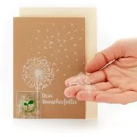 Die Stadtgärtner Die Stadtgärtner Gruß- & Glückwunschkarte für alle Anlässe mit Pusteblumenschirmchen – Produktbild 1 von 1