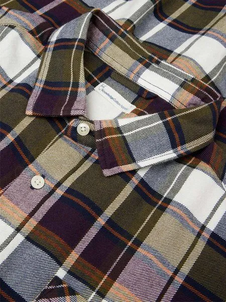 KnowledgeCotton Apparel KnowledgeCotton Apparel Kariertes Flanell-Hemd, Blue check (blau), – Produktbild 2 von 4