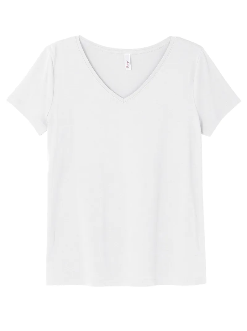 sheego T-Shirt weiß, Weiß, – Produktbild 1 von 3