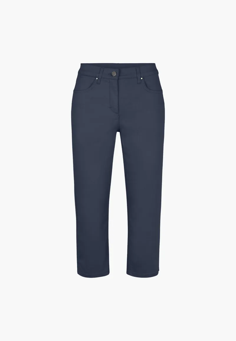 LAURIE LAURIE Damen vegan Hose Capri Charlotte Regular Medium Length Navy, Extra dunkelblau, – Produktbild 1 von 2