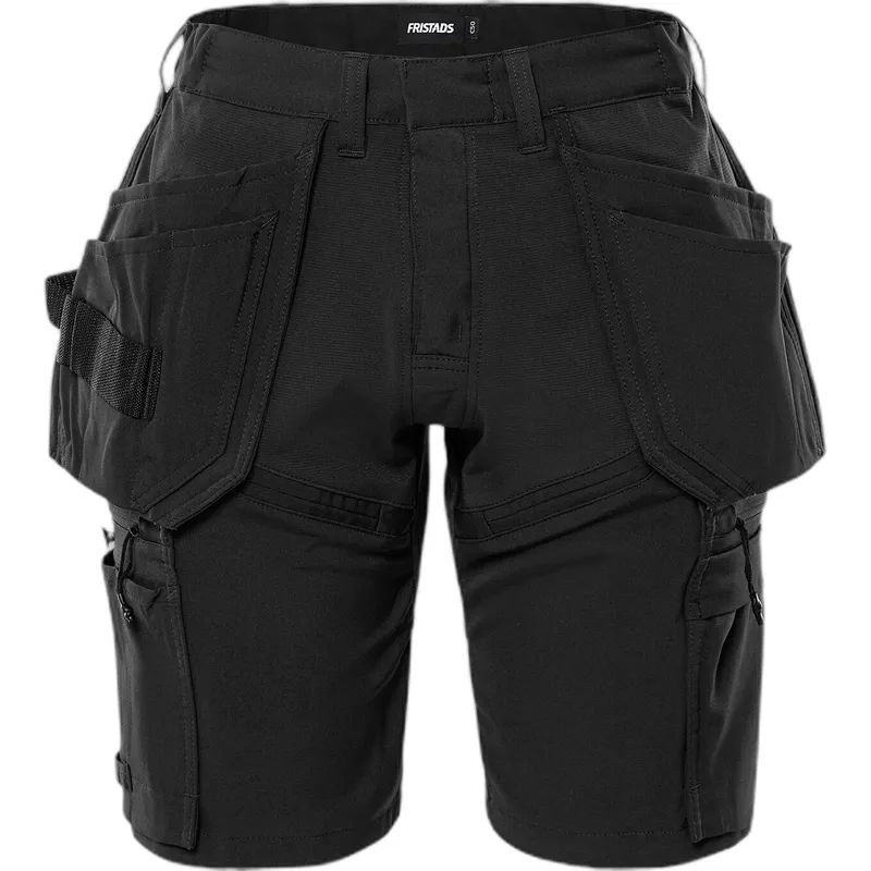 Fristads Damen Stretch-Bermudas Fristads 2601 GLWS, Noir, – Produktbild 2 von 2