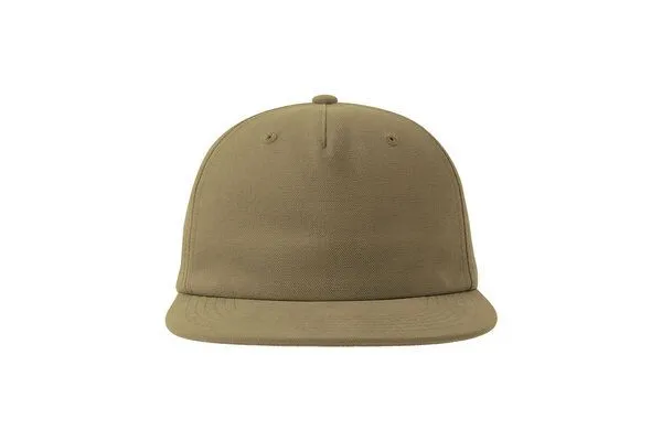 Atlantis Headwear Atlantis Headwear Old-School-Kappe aus einer Mischung aus recyceltem und Bio-Baumwoll, Olive, – Produktbild 3 von 4