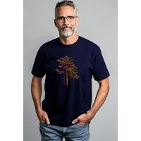 Kultgut Kultgut Artdesign - Biofair - Klassik Shirt / Wertschätzung Tree, Darkblue, – Produktbild 2 von 4