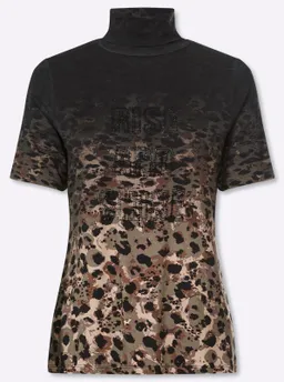 heine Rollkragenshirt schwarz-khaki – Produktbild 1 von 1