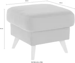 exxpo - sofa fashion Hocker Nappa mit praktischem Staufach unter der Sitzfläche – Produktbild 1 von 1