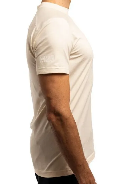 M23 M23 Herren T-Shirt aus Bio-Baumwolle, Modell „Ben“, Creme, – Produktbild 4 von 4