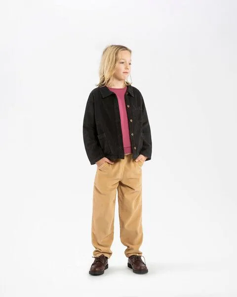 MATONA Matona Kordjacke für Kinder aus Bio-Baumwolle / Boxy Corduroy Jacket, Black, – Produktbild 3 von 4