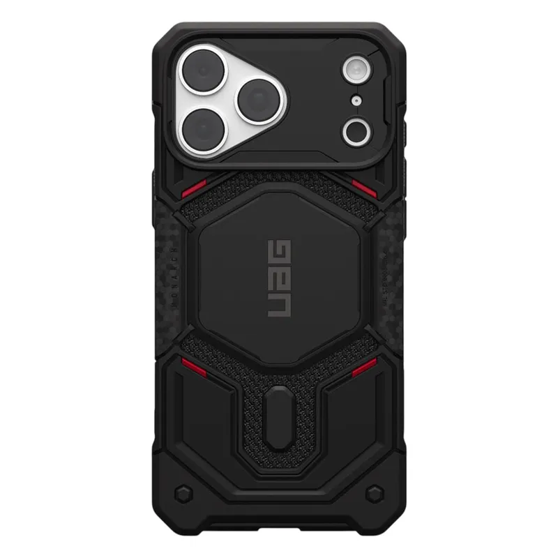 Urban Armor Gear MagSafe-Hülle für Apple iPhone 18 Pro Max / 17 Pro Max, Urban Armor Gear Kevlar, Monarch Pro, Schwarz – Produktbild 1 von 1