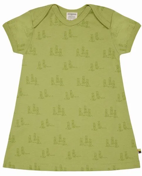 loud + proud loud + proud Babys & Kinder Kleid Druck, GOTS-zertifiziert, Avocado(grün), – Produktbild 2 von 2