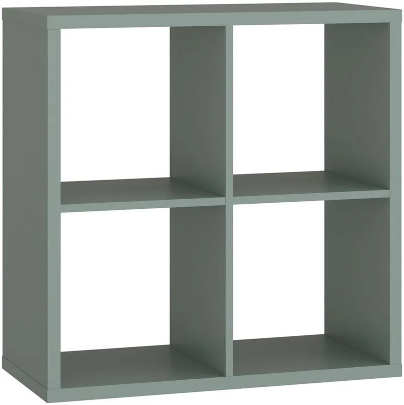 FORTE Standregal Mauro, Fachgröße 33x33cm, 4 Fächer, Grün, – Produktbild 2 von 5