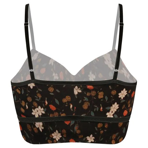 Frija Omina Frija Omina Bio Bustier Yoga, Fleur noir (schwarz), – Produktbild 2 von 3