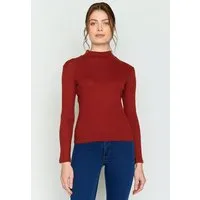 GreenBomb GREENBOMB Basic Weak - Lässiges Longsleeve aus LENZING TENCEL Mix / Fair & Vegan, Rot (winter red), – Produktbild 1 von 1