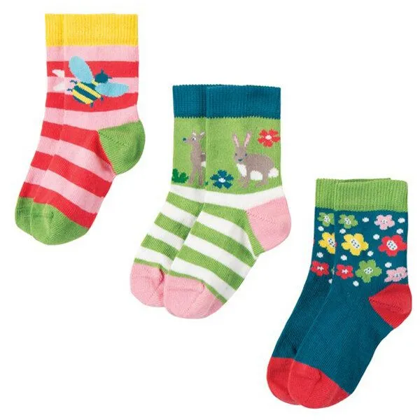 Frugi Frugi Socken Rehkitz 3 Pack - Little Socks Deer Multipack – Produktbild 1 von 2