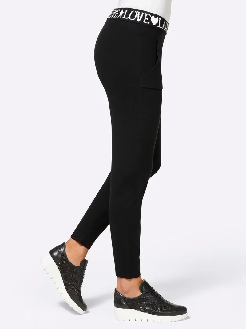 heine Strickhose schwarz, Schwarz, – Produktbild 1 von 3