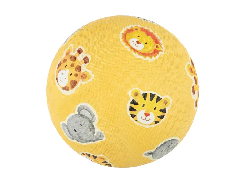 sigikid sigikid Kinderball Naturkautschuk Zootiere Durchmesser ca. 17 cm, Gelb, mehrfarbig, – Produktbild 1 von 3