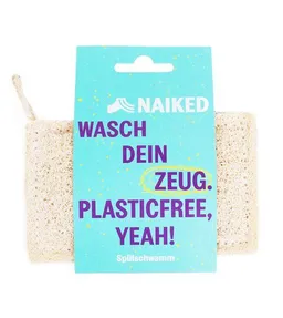 NAIKED NAIKED Spülschwamm aus Luffa, 100% plastikfrei & kompostierbar – Produktbild 1 von 1
