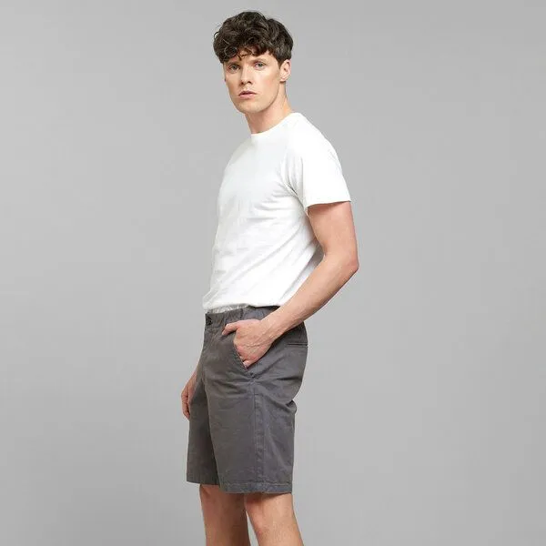 Dedicated DEDICATED Chino Shorts Nacka, Tornado (grau), – Produktbild 4 von 4