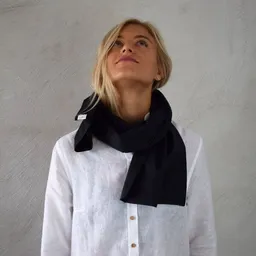 Lou-i Lou-i Schal schwarz für Damen Made in Germany Feinste Bio Baumwolle – Produktbild 1 von 1