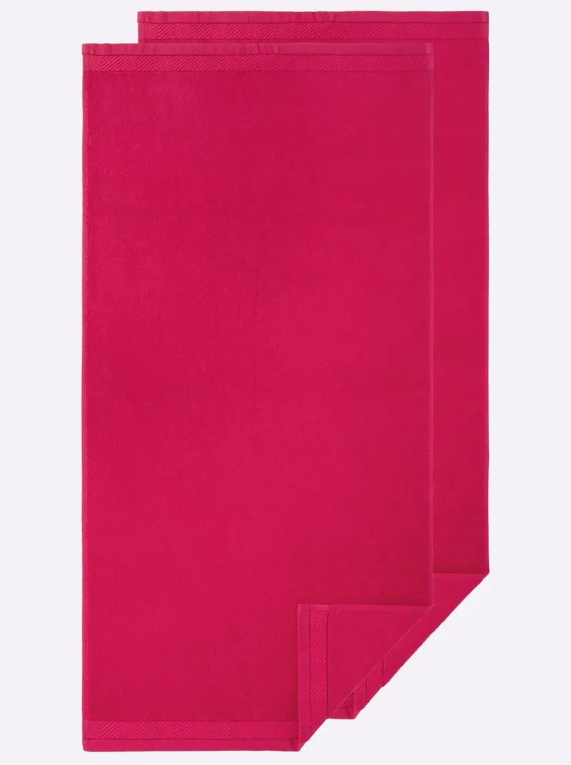 wäschepur Handtuch pink, Pink, – Produktbild 1 von 3