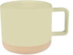 Keramiktasse "Stanley" 400 ml, beige – Produktbild 1 von 1