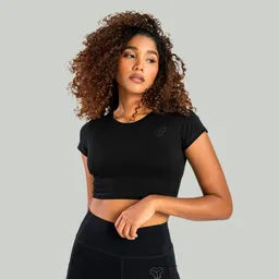 GymBeam OG1 STRIX Essential Crop Top für Frauen in Black L – Produktbild 1 von 1