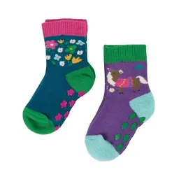 Frugi Frugi Stoppersocken Pferd 2er Set Grippy Socks 2 Pack Horse – Produktbild 1 von 1